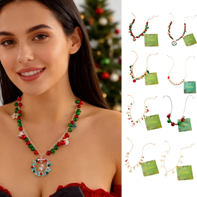 Christmas Necklace Christmas Tree Reindeer Pendant Minimalist Fashion Necklace Santa Claus Snowman Pendant Necklace
Christmas Necklace Christmas Tree Reindeer Pendant Minimalist Fashion Necklace Santa Claus Snowman Pendant Necklace