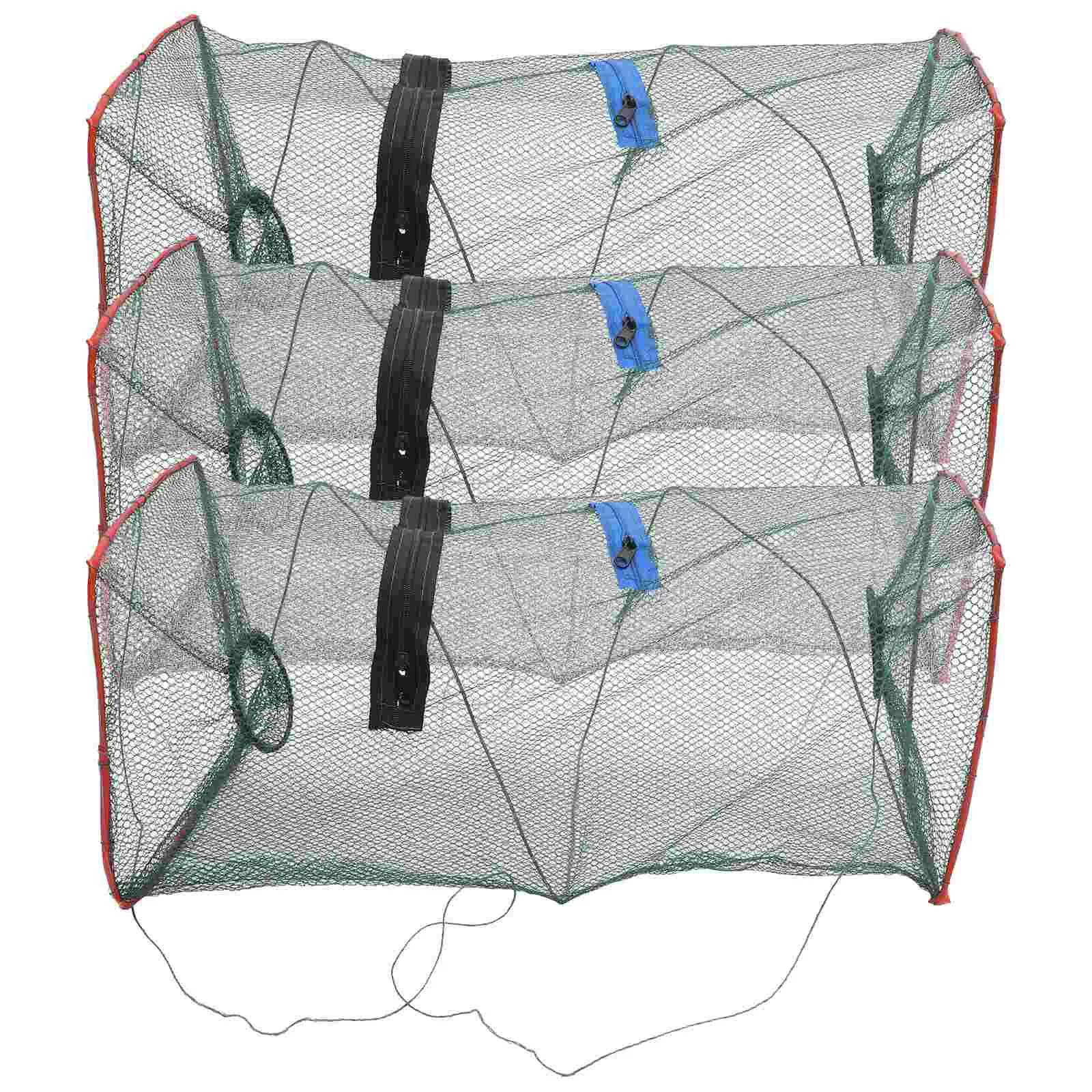 3 Pcs Fishing Shrimp Trap Easy to Use Net Crab Fishnet High-class Traps for Blue Crabs Alloy Minnow Collapsible Random Color
3 Pcs Fishing Shrimp Trap Easy to Use Net Crab Fishnet High-class Traps for Blue Crabs Alloy Minnow Collapsible Random Color