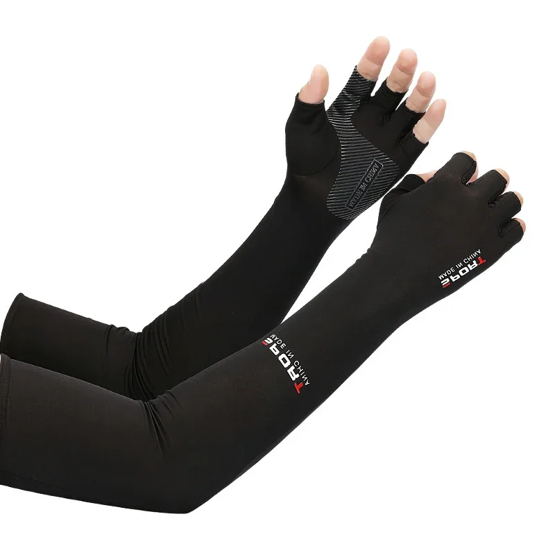 1Pair Sport Arm Sleeves Cycling Running Fishing Climbing Arm Cover Gloves Sun UV Protection Ice Cool Sleeves With 5-finger Cuff
1Pair Sport Arm Sleeves Cycling Running Fishing Climbing Arm Cover Gloves Sun UV Protection Ice Cool Sleeves With 5-finger Cuff