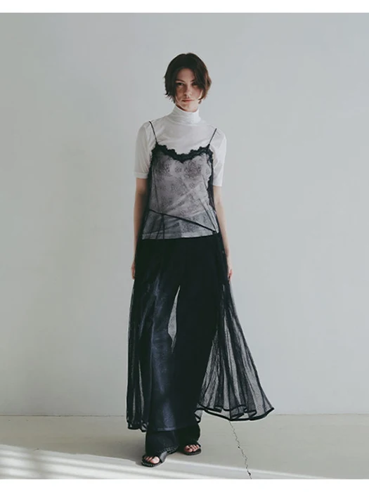 Sexy Layered Japanese Lace Strap Dress Transparent Mesh Long Skirt Breathable Nylon Polyester Blend Casual A-Line Dress
Sexy Layered Japanese Lace Strap Dress Transparent Mesh Long Skirt Breathable Nylon Polyester Blend Casual A-Line Dress