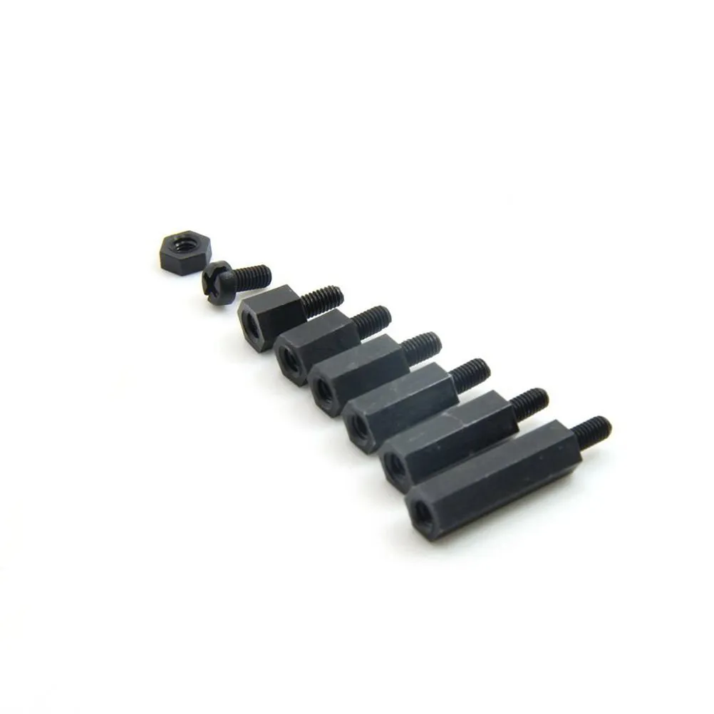 180Pcs Nylon Screw Nut Stand- Black High Grade Plastic Fasteners for Electronics Computers Pcb Board DIY Repair
180Pcs Nylon Screw Nut Stand- Black High Grade Plastic Fasteners for Electronics Computers Pcb Board DIY Repair