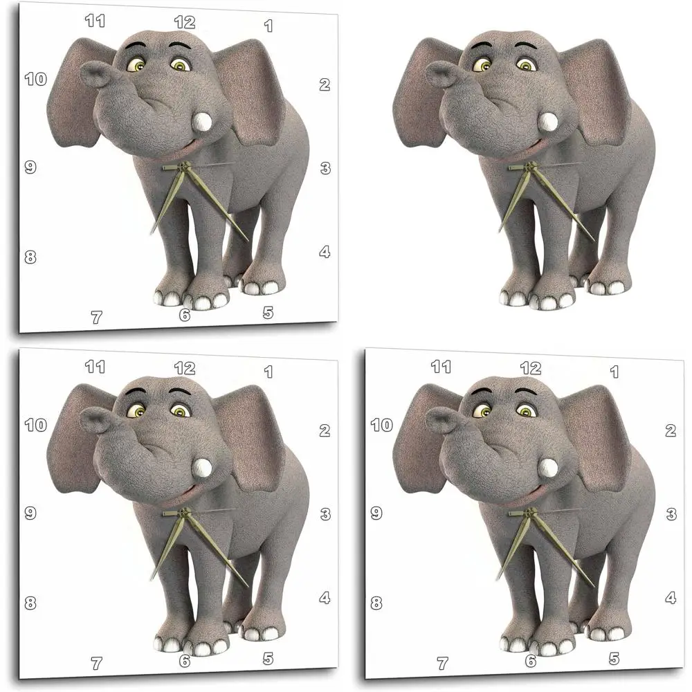 15 Baby Elephant Cartoon Wall Clock, Cheerful Smile Design
15 Baby Elephant Cartoon Wall Clock, Cheerful Smile Design