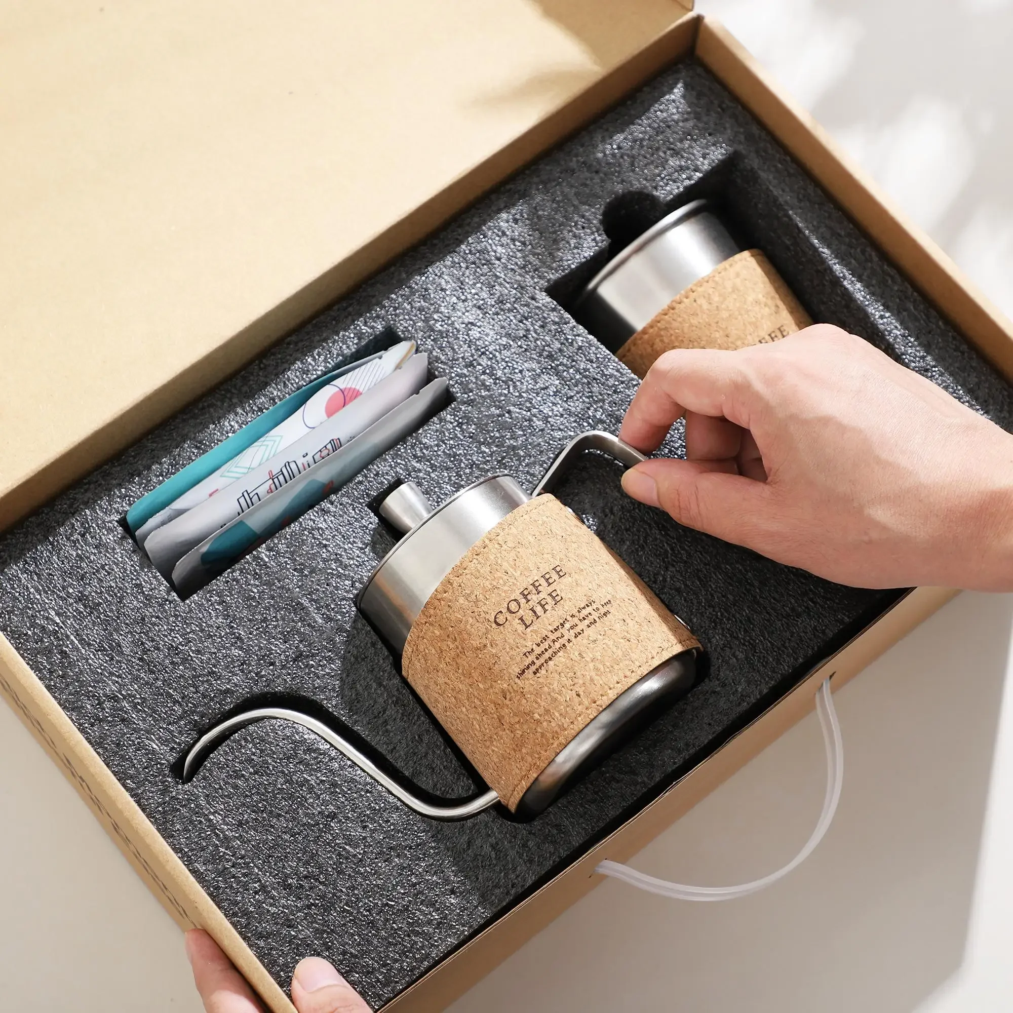 Легкий подвесной кофейный набор для кемпинга на открытом воздухе, кофейная кружка из нержавеющей стали, кофейный набор для ручного пивоварения
Легкий подвесной кофейный набор для кемпинга на открытом воздухе, кофейная кружка из нержавеющей стали, кофейный набор для ручного пивоварения