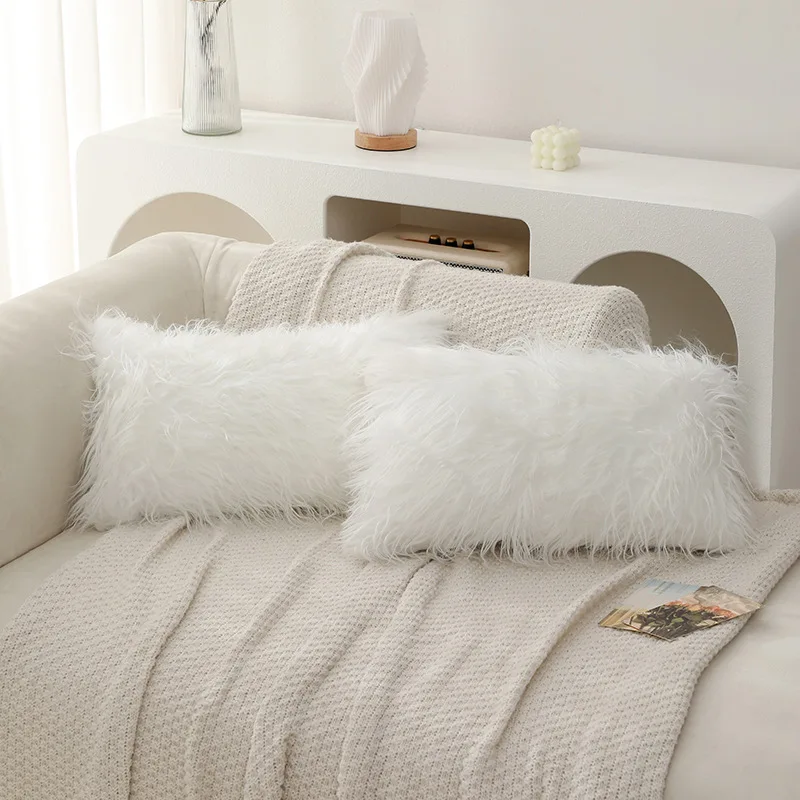 Nordic Solid Color Pink White Plush Cushion Cover Soft and Fluffy Pillow Cover for Warmth Modern Simplicity Home Pillowcase
Nordic Solid Color Pink White Plush Cushion Cover Soft and Fluffy Pillow Cover for Warmth Modern Simplicity Home Pillowcase