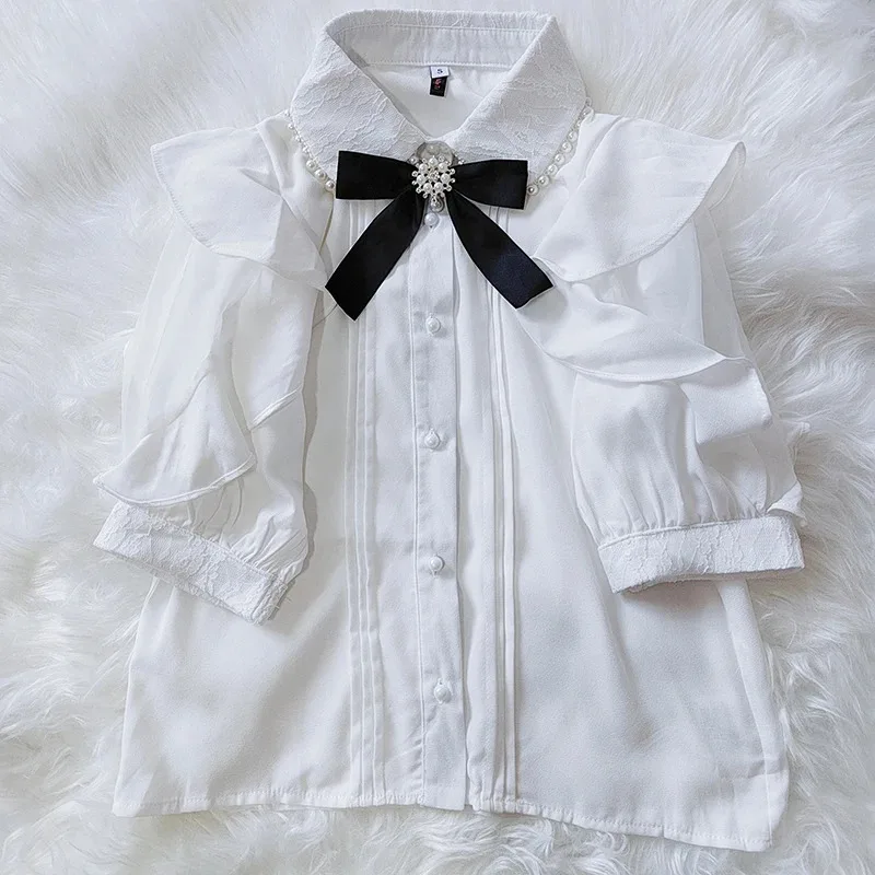 Kawaii Women Shirts Jirai Kei Lolita Y2K Cute Japanese Style Blouse Elegant Long Sleeve Sweet Tops Casual Aesthetic Shirt 2024
Kawaii Women Shirts Jirai Kei Lolita Y2K Cute Japanese Style Blouse Elegant Long Sleeve Sweet Tops Casual Aesthetic Shirt 2024