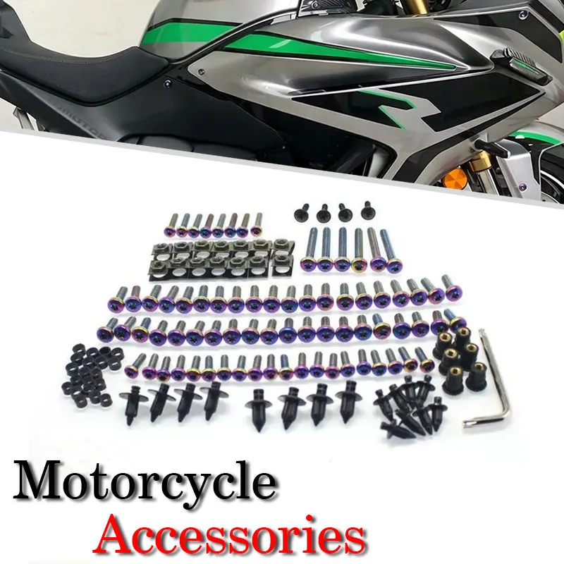 M5 M6 Motorcycle Complete Fairing Bolts stainless steel Screw for KAWASAKI ninja250 300 ZX6R 636 ZX4R ZX4RR
M5 M6 Motorcycle Complete Fairing Bolts stainless steel Screw for KAWASAKI ninja250 300 ZX6R 636 ZX4R ZX4RR