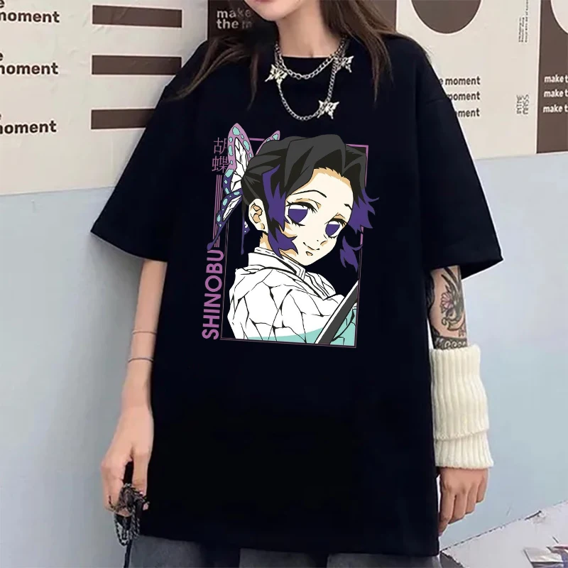 New Anime Kochou ShinobuPrint T-shirts Women Men Summer Cool Short Sleeve Female Casual T-shirts Round Neck Tops
New Anime Kochou ShinobuPrint T-shirts Women Men Summer Cool Short Sleeve Female Casual T-shirts Round Neck Tops