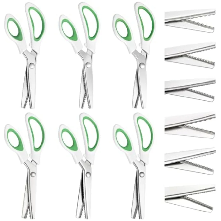 Pcs Pinking Shears for Crafting and Paper Cutting, mm, mm, 7mm, Scissors, 9.'' Scissors Handheld Serrated Jagged Dressmaking Su
Pcs Pinking Shears for Crafting and Paper Cutting, mm, mm, 7mm, Scissors, 9.'' Scissors Handheld Serrated Jagged Dressmaking Su