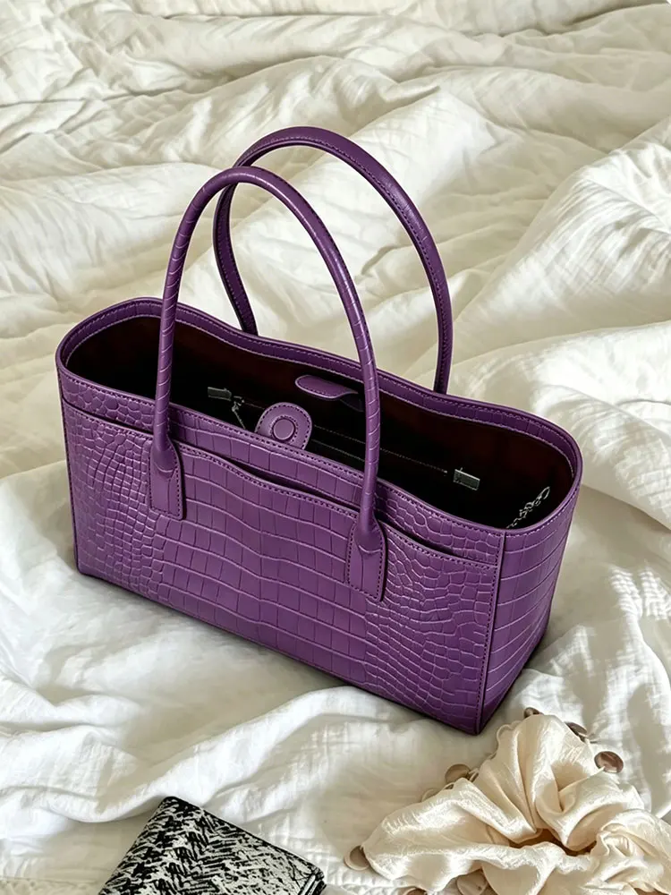 Purple Women's Bag 2026 New Crocodile Pattern High-End Lightweight Luxury Single Shoulder Handbag Tote Commuter Bag Summer
Purple Women's Bag 2026 New Crocodile Pattern High-End Lightweight Luxury Single Shoulder Handbag Tote Commuter Bag Summer