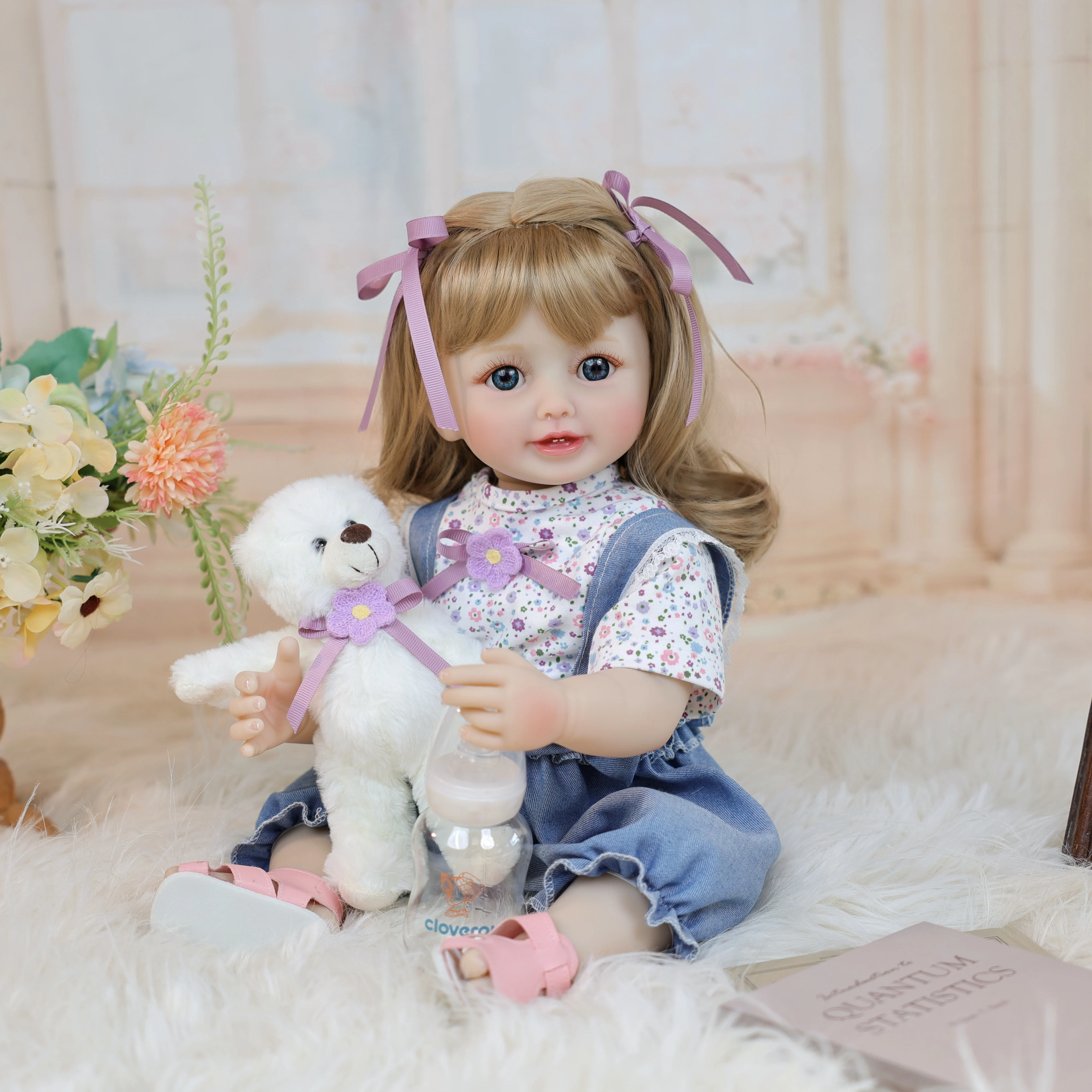 Cloveray 22inch Reborn Toddler Doll with Full Body Soft Silicone Vinyl Lifelike Soft Touch High Quality Doll Birthday Gift
Cloveray 22inch Reborn Toddler Doll with Full Body Soft Silicone Vinyl Lifelike Soft Touch High Quality Doll Birthday Gift
