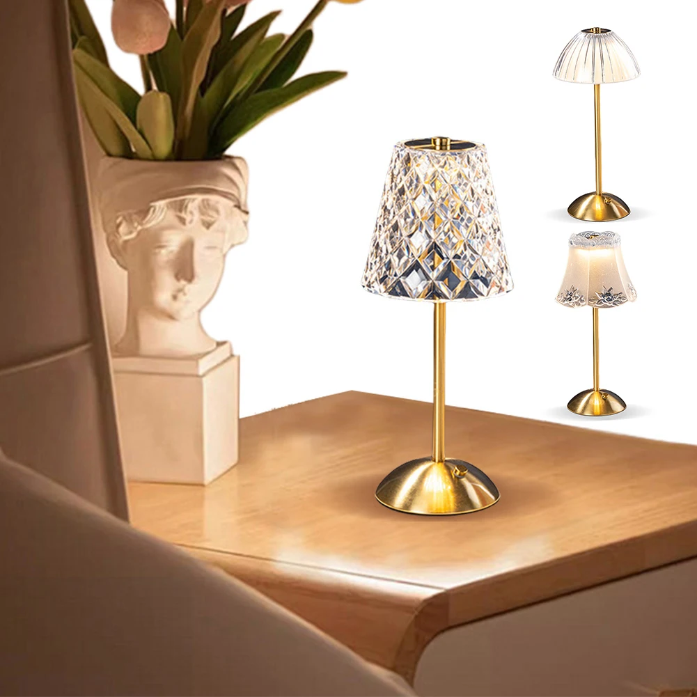 Crystal Table Lamp Desktop Night Lamp Touch Control Metal Reading Lamp 3 Light Colors USB Rechargeable for Bedroom Living Room
Crystal Table Lamp Desktop Night Lamp Touch Control Metal Reading Lamp 3 Light Colors USB Rechargeable for Bedroom Living Room