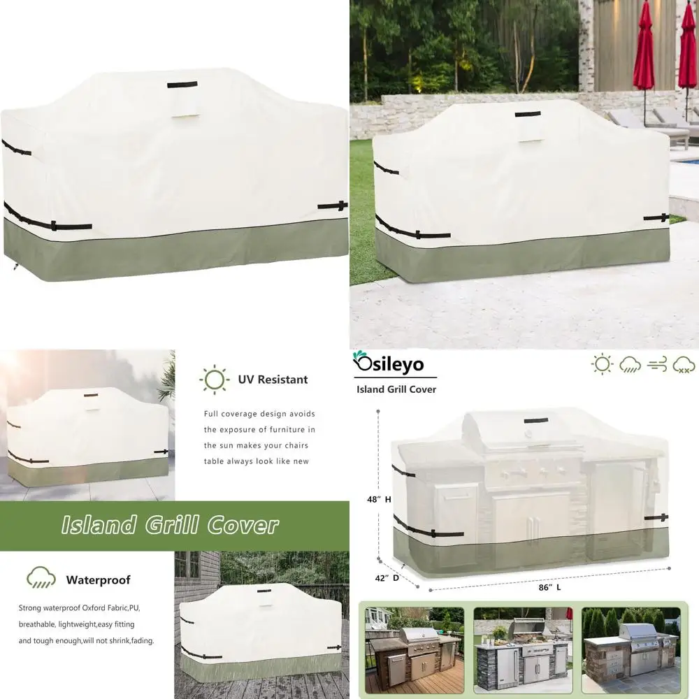 Чехол для гриля 86 дюймов - прочный водонепроницаемый чехол 600D для защиты от любых погодных условий, бежевый и серовато-зеленый
Чехол для гриля 86 дюймов - прочный водонепроницаемый чехол 600D для защиты от любых погодных условий, бежевый и серовато-зеленый