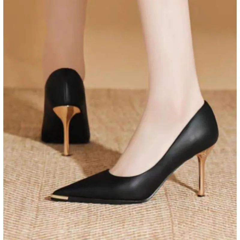 New Design High Heels Shoes Black Elegant Woman Dress Work Shoes Wedding Bride Pointed Toe Siver Gold Rose Evening Party Shoes
New Design High Heels Shoes Black Elegant Woman Dress Work Shoes Wedding Bride Pointed Toe Siver Gold Rose Evening Party Shoes