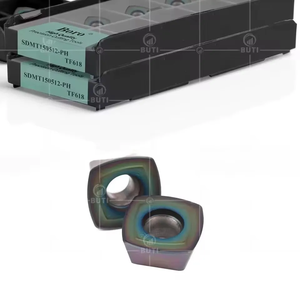 DESKAR 100% Original Milling Insert SDMT150512-PH TF618 Numerical Control Lathe For Machining Hardened Steel Part Turning Blades
DESKAR 100% Original Milling Insert SDMT150512-PH TF618 Numerical Control Lathe For Machining Hardened Steel Part Turning Blades