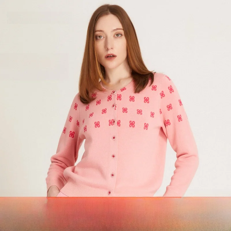 und ow 2025 Autumn Winter New Pink Floral Long Sve Knitted Cardigan ort V Ne Women's Anti Aging Sweater Jaet
und ow 2025 Autumn Winter New Pink Floral Long Sve Knitted Cardigan ort V Ne Women's Anti Aging Sweater Jaet