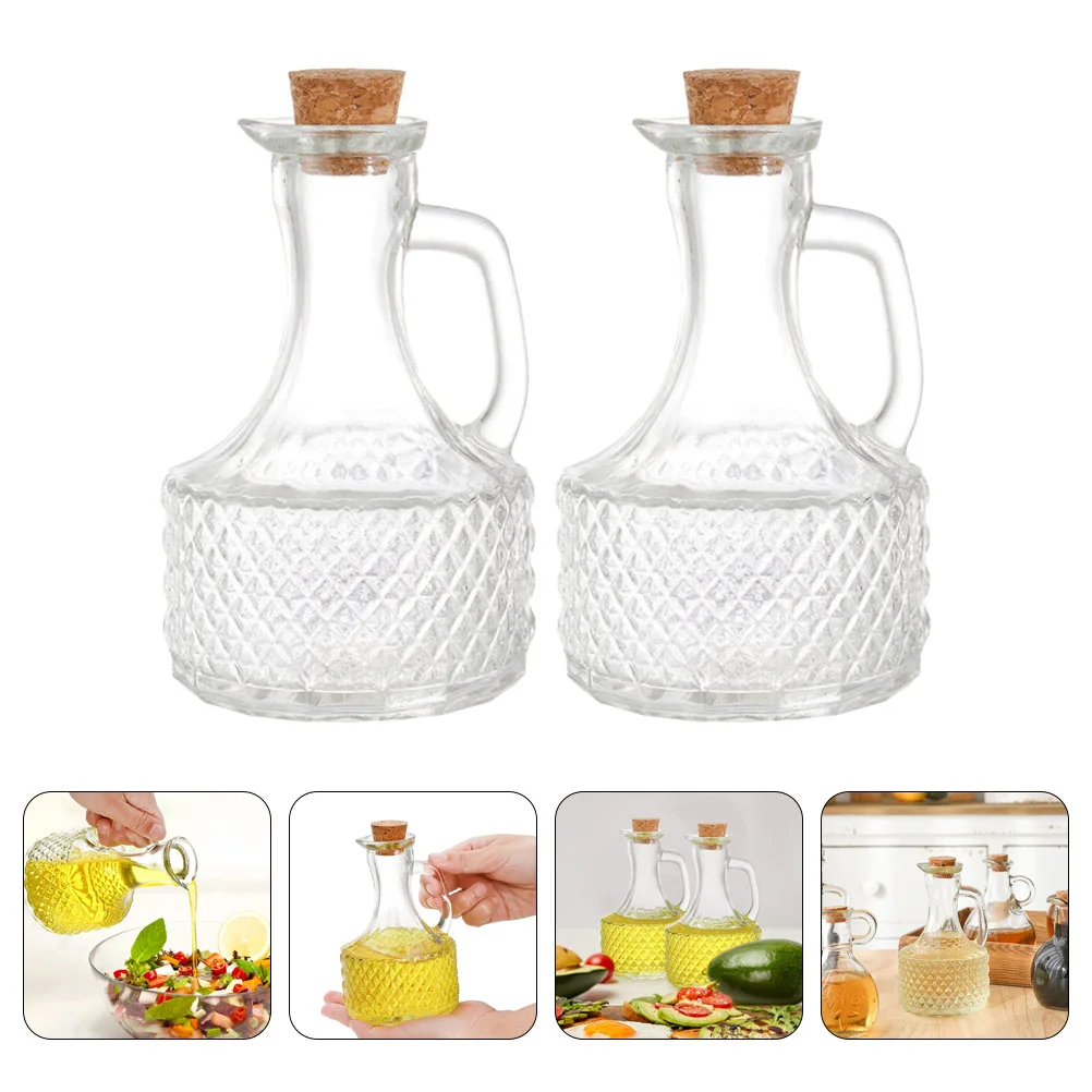 2 Pcs Glass Oil Bottle Storage Container Dispenser with Cover Vinegar Holder Pitcher for Kitchen Soy Sauce Jar
2 Pcs Glass Oil Bottle Storage Container Dispenser with Cover Vinegar Holder Pitcher for Kitchen Soy Sauce Jar