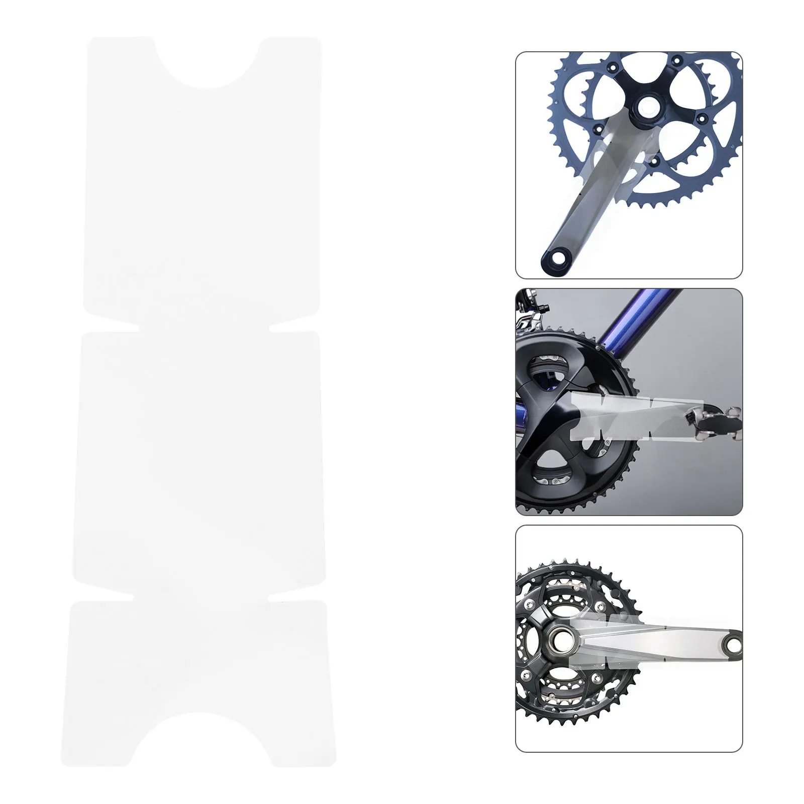 2 Sheets Bike Arm Protector Transparent Durable Crankset Guard Chainring Protection Cover For Road Mountain Bikes Easy Adhesive
2 Sheets Bike Arm Protector Transparent Durable Crankset Guard Chainring Protection Cover For Road Mountain Bikes Easy Adhesive