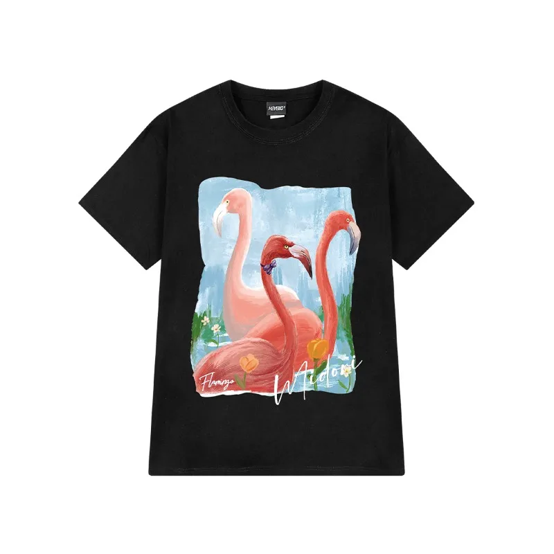Fashion brand y2k Oil Painting Flamingo Rock Band Music Jazz Concert Free Hip Hop women's Men's T-shirt top Comfortable pure
Fashion brand y2k Oil Painting Flamingo Rock Band Music Jazz Concert Free Hip Hop women's Men's T-shirt top Comfortable pure