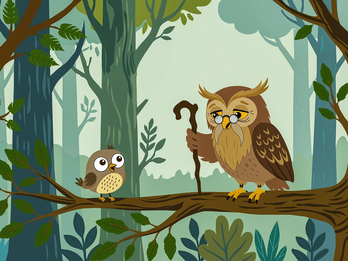 Wise Elder Owl & Little Chick Jigsaw Puzzle, Lush Green Misty Forest Toys reative Gifts for Teenagers and Adults
Wise Elder Owl & Little Chick Jigsaw Puzzle, Lush Green Misty Forest Toys reative Gifts for Teenagers and Adults