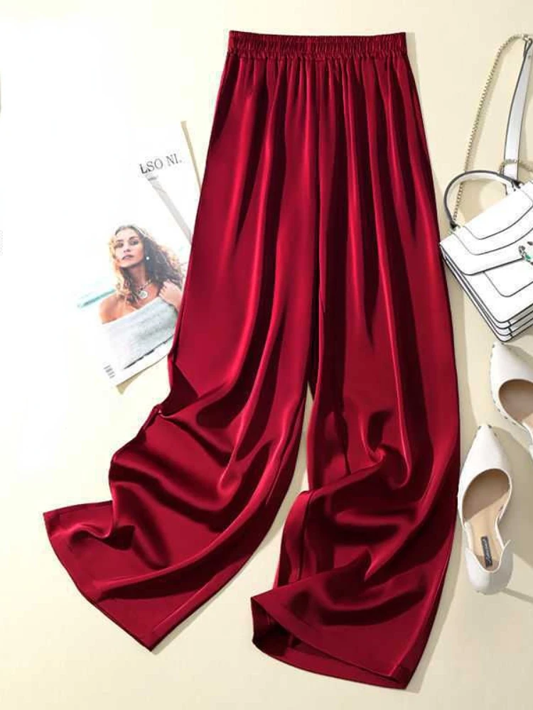 2023 New Fashion Casual Temperament Satin Wide-leg Pants In Summer Thin Vertical Straight Pants Pants Women Pants
2023 New Fashion Casual Temperament Satin Wide-leg Pants In Summer Thin Vertical Straight Pants Pants Women Pants