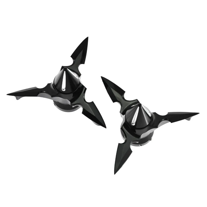 1 пара заостренных накладок на переднюю ось, совместимых с декоративными элементами крышек оси Harley Softail Gliding Wind Flywheel.
1 пара заостренных накладок на переднюю ось, совместимых с декоративными элементами крышек оси Harley Softail Gliding Wind Flywheel.