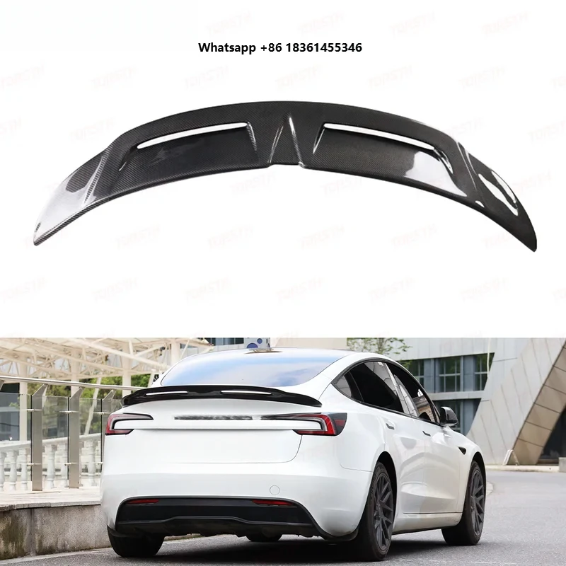 For Model 3 Highland 2024+ High Quality LK Style Real Carbon Fiber Rear Trunk Spoiler Wing
For Model 3 Highland 2024+ High Quality LK Style Real Carbon Fiber Rear Trunk Spoiler Wing
