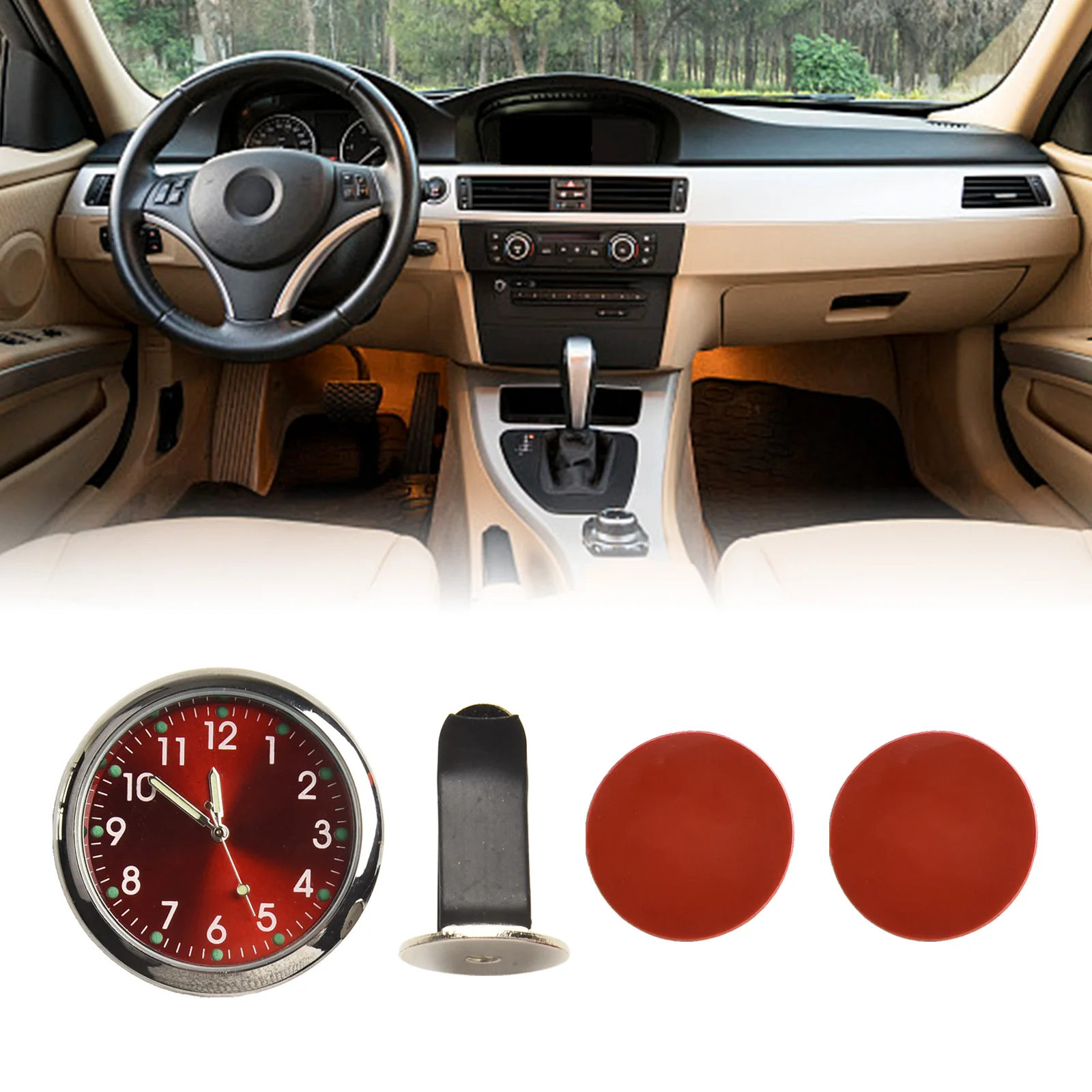 Car Decoration Car Dashboard Clock Compact Clock Compact Car Clock Accessory Mini Clock Wear-Resistant Material
Car Decoration Car Dashboard Clock Compact Clock Compact Car Clock Accessory Mini Clock Wear-Resistant Material