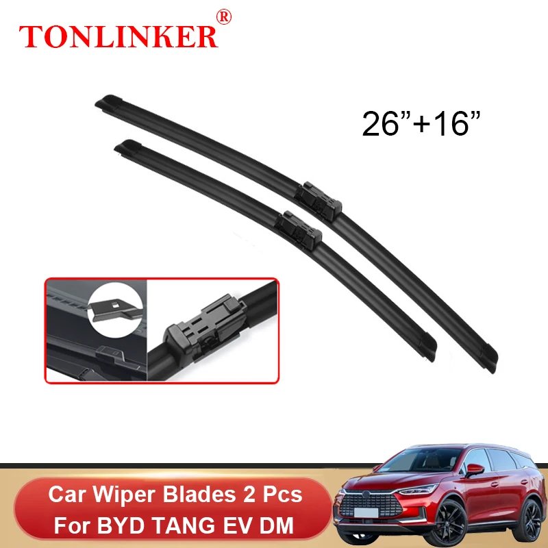 TONLINKER Car Front Windscreen Wiper Blades For BYD TANG EV 600 600D 2019 2020 2021 2022 DM DM-i Accessories Wiper Blade Brushes
TONLINKER Car Front Windscreen Wiper Blades For BYD TANG EV 600 600D 2019 2020 2021 2022 DM DM-i Accessories Wiper Blade Brushes
