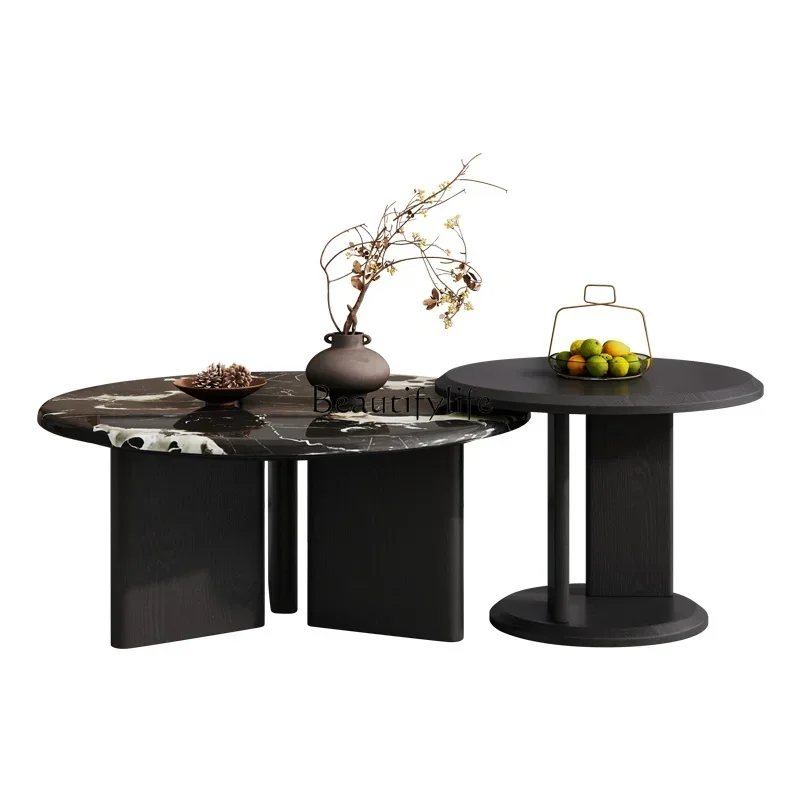 NN French marble round coffee table small apartment household simple and fashionable tea table
NN French marble round coffee table small apartment household simple and fashionable tea table