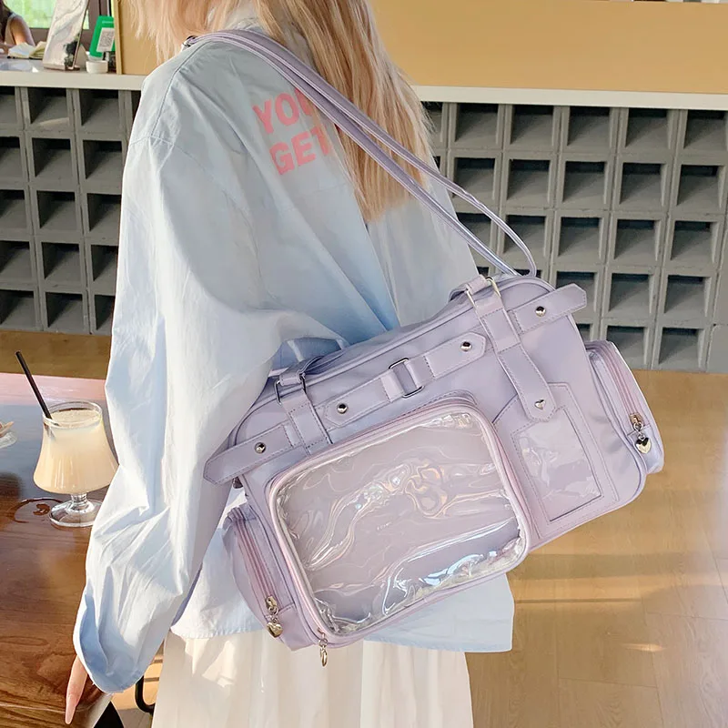 Casual Large Capacity Tote Bag Women's Single Shoulder Travel Bag Korean Fashion Simple Style Underarm Bag Daily Match
Casual Large Capacity Tote Bag Women's Single Shoulder Travel Bag Korean Fashion Simple Style Underarm Bag Daily Match