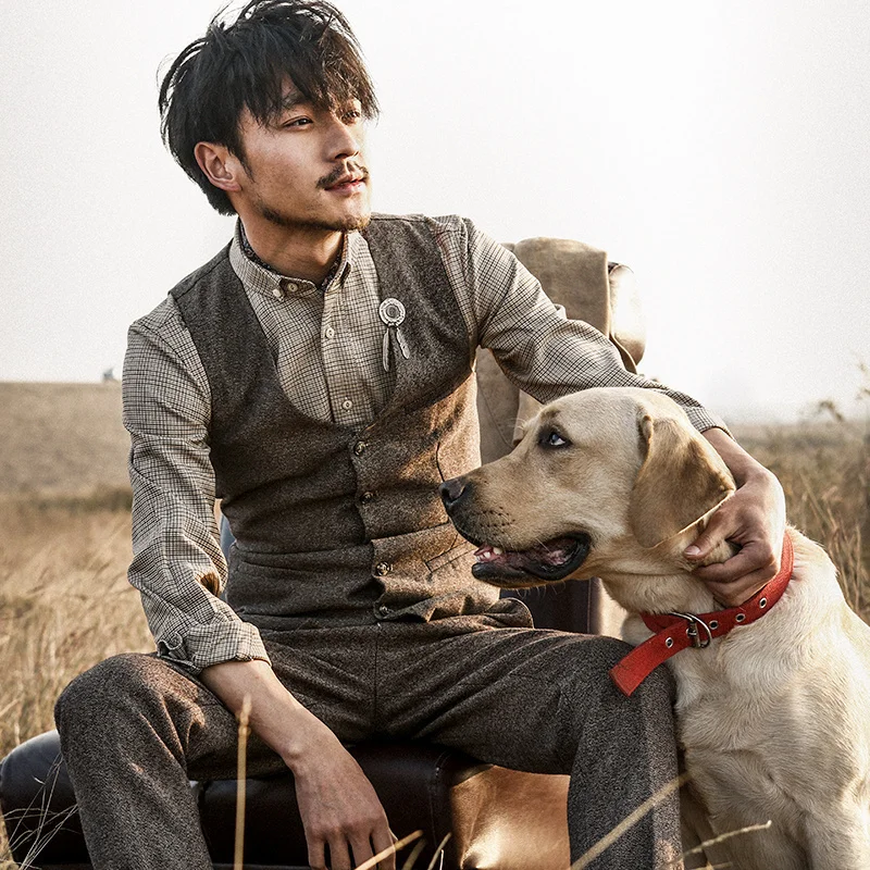 suit vest men's solid color slim fit fashion versatile retro British business casual vest vest trendy spring and autumn models
suit vest men's solid color slim fit fashion versatile retro British business casual vest vest trendy spring and autumn models