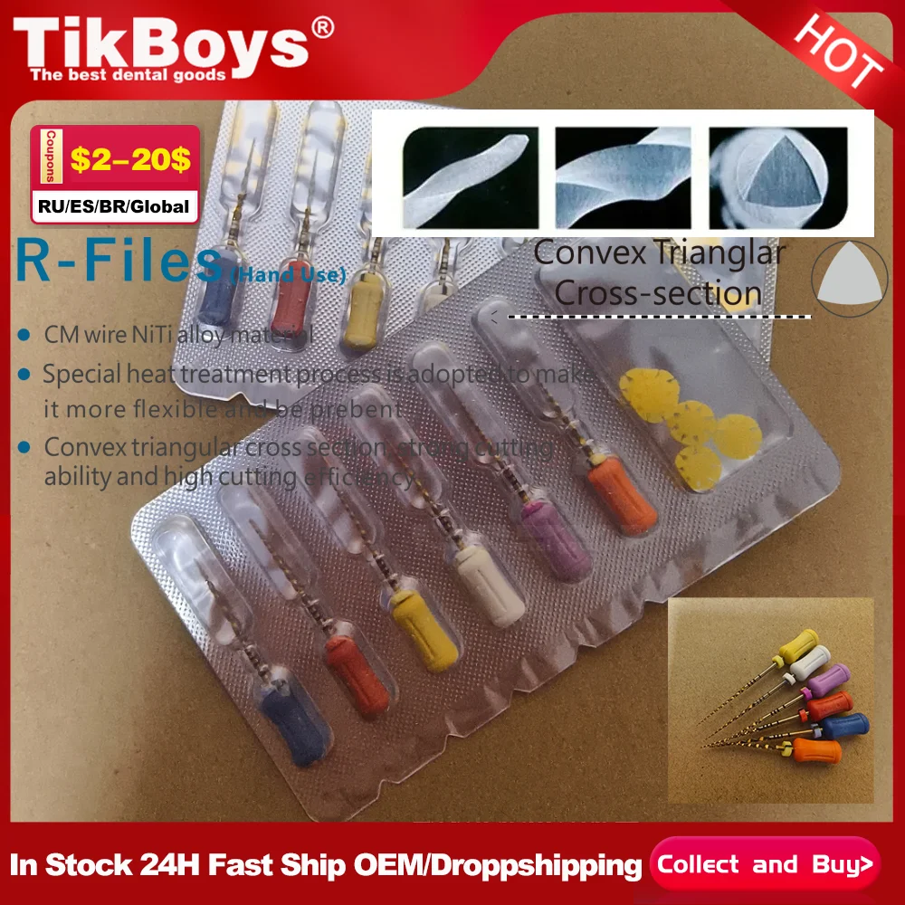 6Pcs/Box Dental F4 F5 Endodontic NiTi Hand Use Heat Activated Rotary File SX-F3 25mm Root Canal Super Files Dentist Accessory
6Pcs/Box Dental F4 F5 Endodontic NiTi Hand Use Heat Activated Rotary File SX-F3 25mm Root Canal Super Files Dentist Accessory