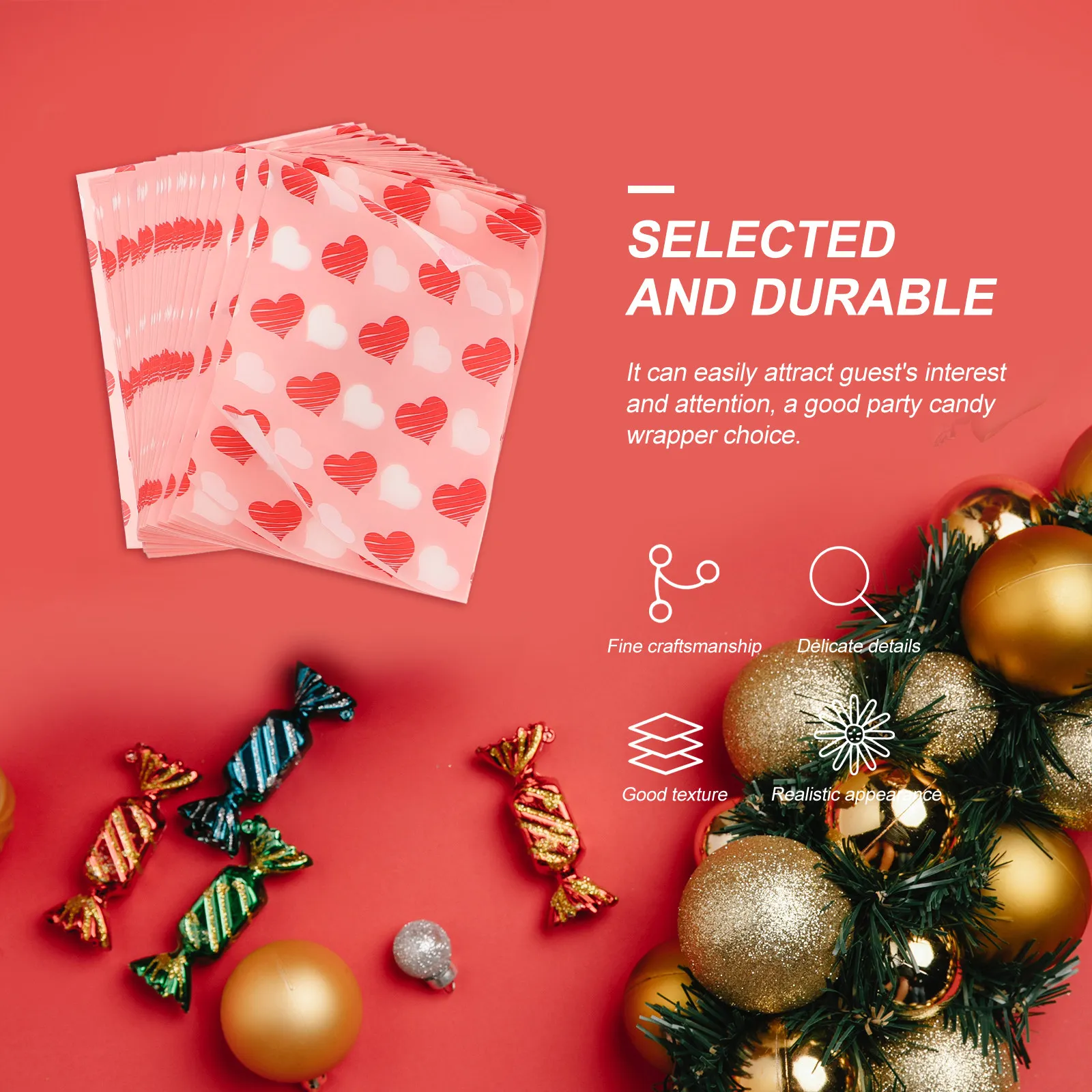 300pcs Nougat Wrappers Chocolate Packaging Paper Party Dessert Packing Candy Wrapper Banquet Wedding Suitable Material
300pcs Nougat Wrappers Chocolate Packaging Paper Party Dessert Packing Candy Wrapper Banquet Wedding Suitable Material