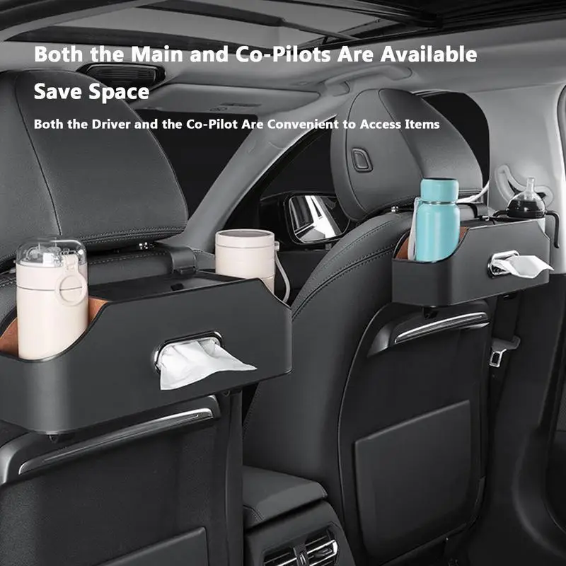 Car Headrest Storage Box Backseat Tissue Box Storage Bag With 2 Cup Holders Seat Organizer With Hook Multifunctional Car
Car Headrest Storage Box Backseat Tissue Box Storage Bag With 2 Cup Holders Seat Organizer With Hook Multifunctional Car