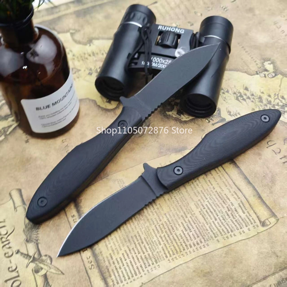 Tactical Outdoor Knife - for Hiking, Fishing, Picnic, Travel, Adventure Camping Fixed Blade Knife with G10 Handle, Survival Tool
Tactical Outdoor Knife - for Hiking, Fishing, Picnic, Travel, Adventure Camping Fixed Blade Knife with G10 Handle, Survival Tool