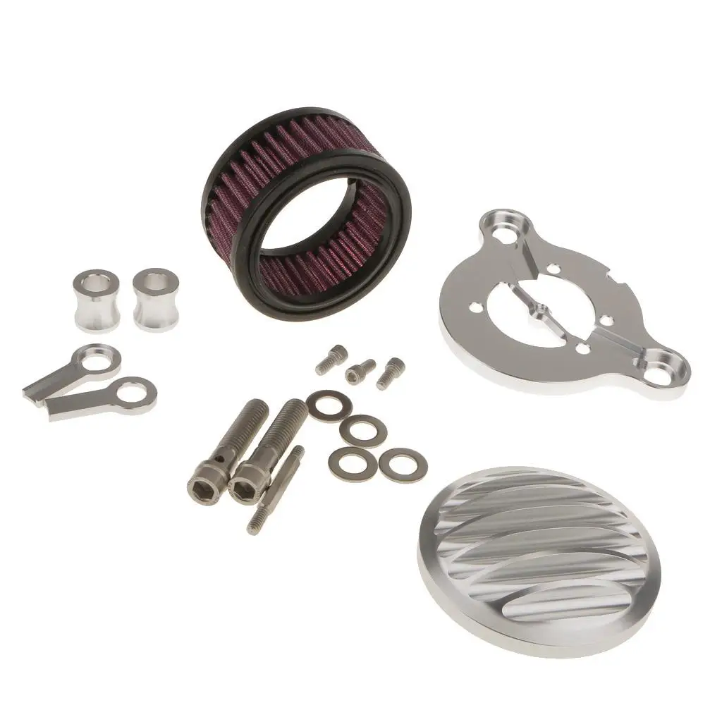 Motorcycle Air Filter Kit Billet CNC Aluminum Cleaner for Harley Sportster XL883 XL1200 X48 from 2004 to 2015
Motorcycle Air Filter Kit Billet CNC Aluminum Cleaner for Harley Sportster XL883 XL1200 X48 from 2004 to 2015