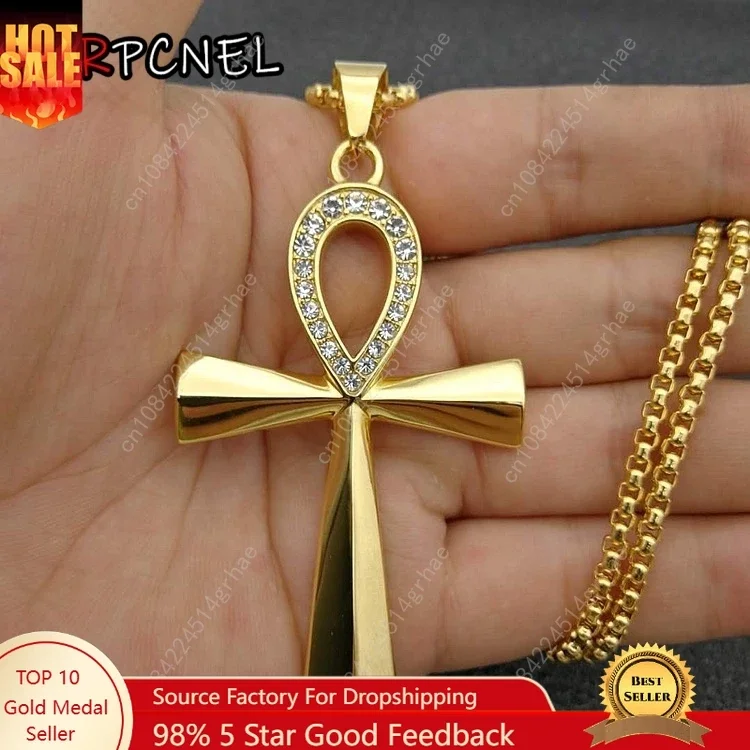 hip hop silver/ gold/ black color 316L Stainless Steel with zircon character of life Cross Pendant Necklace men's jewelry
hip hop silver/ gold/ black color 316L Stainless Steel with zircon character of life Cross Pendant Necklace men's jewelry