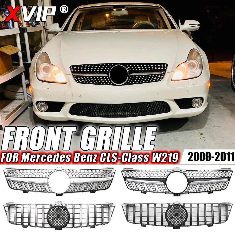 XVIP Chrome Black AMG Style Bumper Grille For Mercedes Benz CLS-Class W219 CLS63 AMG CLS350 CLS500 CLS550 2009-2011 Upper Grille
XVIP Chrome Black AMG Style Bumper Grille For Mercedes Benz CLS-Class W219 CLS63 AMG CLS350 CLS500 CLS550 2009-2011 Upper Grille
