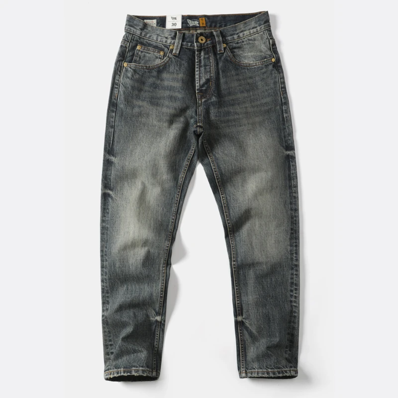 red tannin vintage wash to make old gray blue jeans men's small straight leg loose casual long pants tide
red tannin vintage wash to make old gray blue jeans men's small straight leg loose casual long pants tide