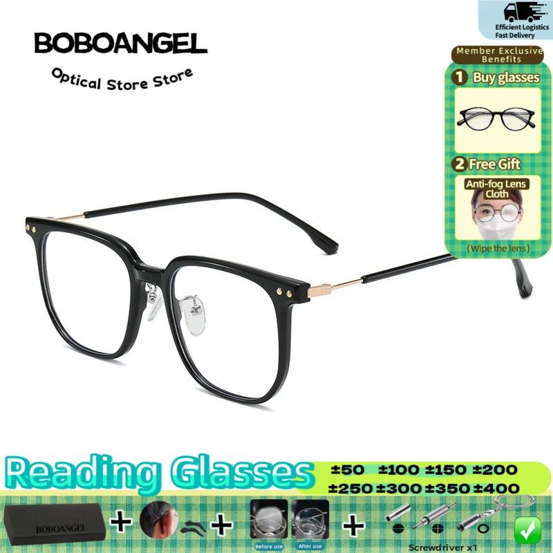 BOBOANGEL New Fashion Simple Anti Blue Light Reading Eyeware Ultralight Women Men Myopia Progressive Prescription Eyeglasses
BOBOANGEL New Fashion Simple Anti Blue Light Reading Eyeware Ultralight Women Men Myopia Progressive Prescription Eyeglasses