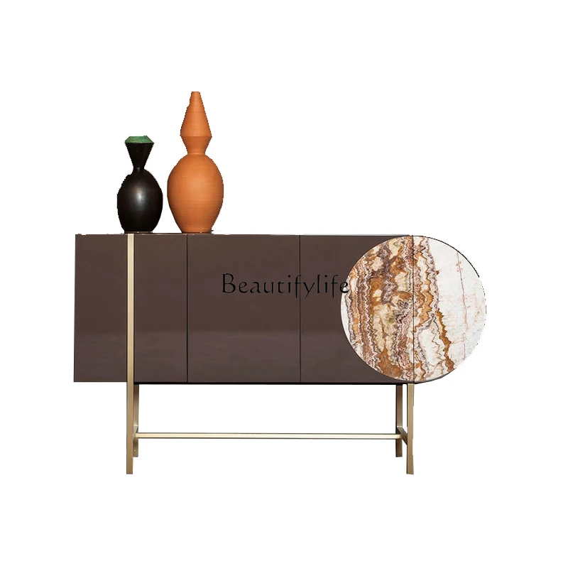 Italian light luxury door cabinet simple modern dining side cabinet solid wood decorative cabinet rock slab stainless steel
Italian light luxury door cabinet simple modern dining side cabinet solid wood decorative cabinet rock slab stainless steel