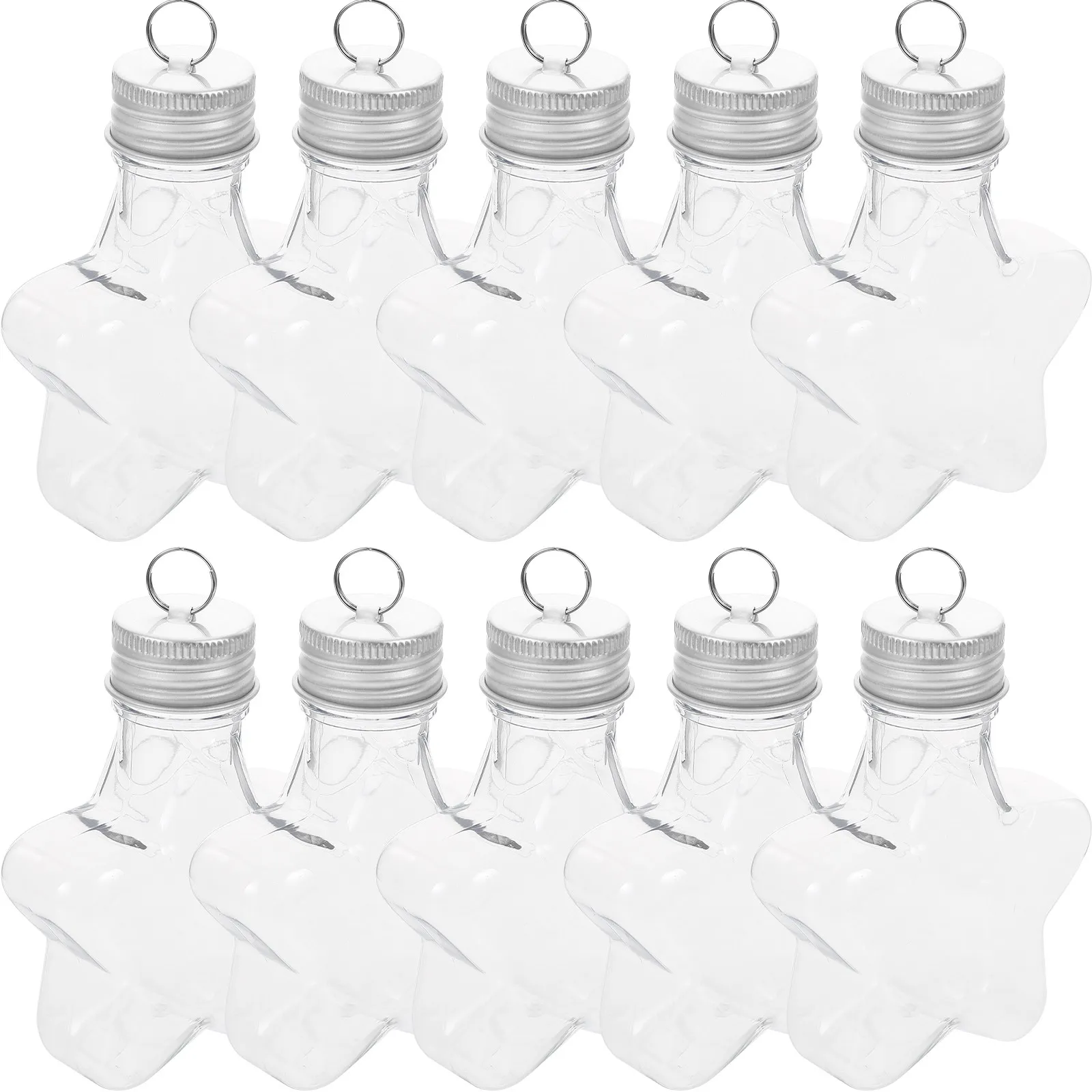 10 шт. многоразовых прозрачных декоративных бутылочек в форме звезды для рождественских украшений, подвесных бутылочек для пожеланий, DIY-орнаментов
10 шт. многоразовых прозрачных декоративных бутылочек в форме звезды для рождественских украшений, подвесных бутылочек для пожеланий, DIY-орнаментов