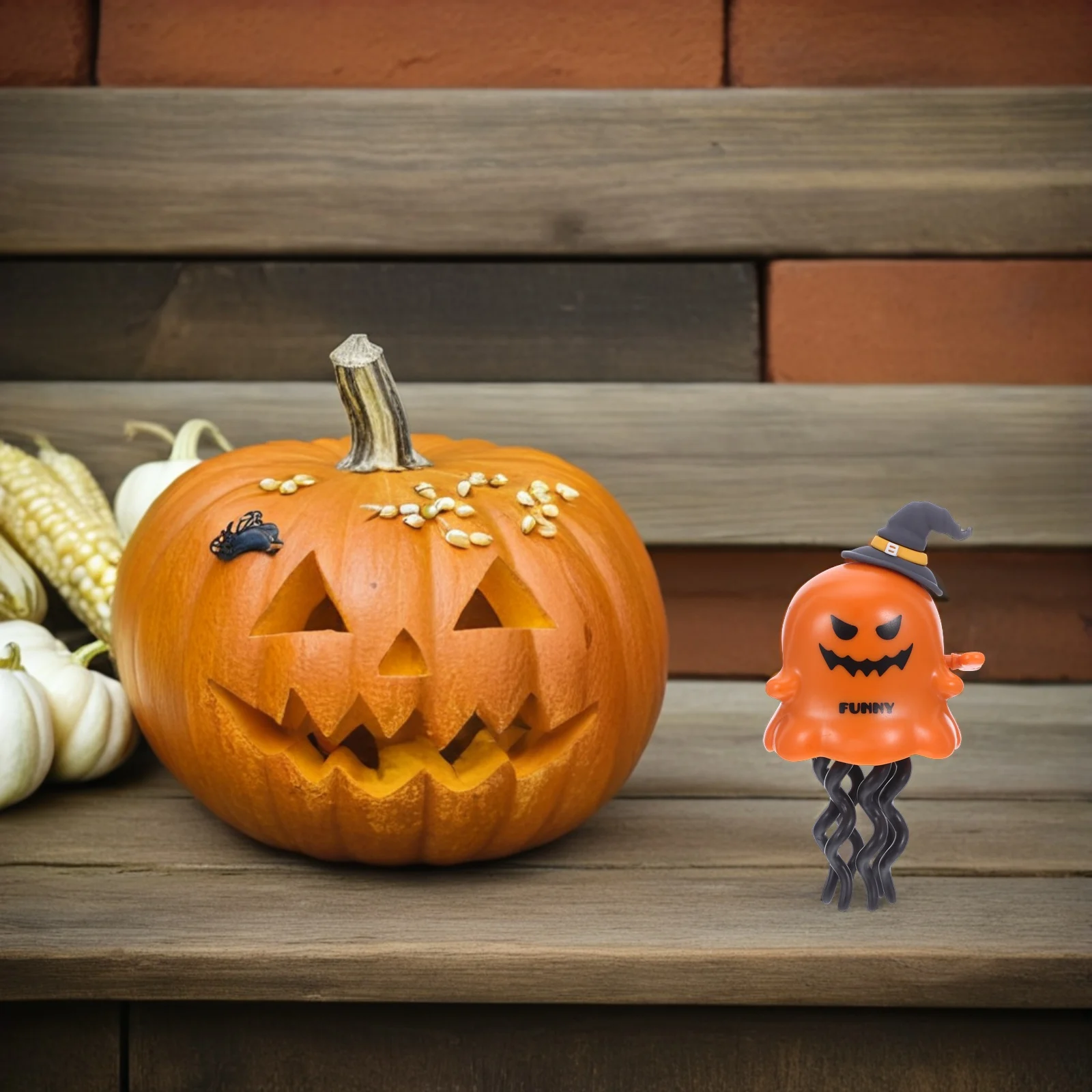 Хэллоуин заводной танцующий осьминог тыквенная голова ползающая интерактивная фигурка морского животного вечерние сувениры движущаяся игрушка-осьминог 
Хэллоуин заводной танцующий осьминог тыквенная голова ползающая интерактивная фигурка морского животного вечерние сувениры движущаяся игрушка-осьминог