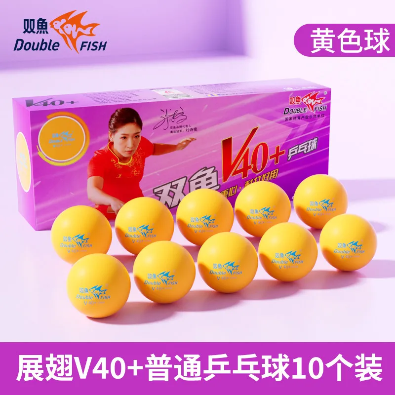 Double Fish Table Tennis Balls 3-star Competition Training Yellow Ball Wing Spread V40 + High Elastic Resistance 10Pcs/Box
Double Fish Table Tennis Balls 3-star Competition Training Yellow Ball Wing Spread V40 + High Elastic Resistance 10Pcs/Box