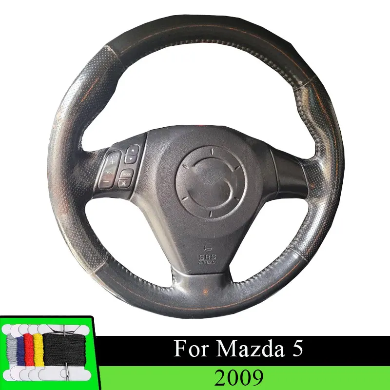 Car Steering Wheel Cover For Mazda 5 2009 Fiber leather Car Accessories Steering Wrap Wear Resistance Black
Car Steering Wheel Cover For Mazda 5 2009 Fiber leather Car Accessories Steering Wrap Wear Resistance Black