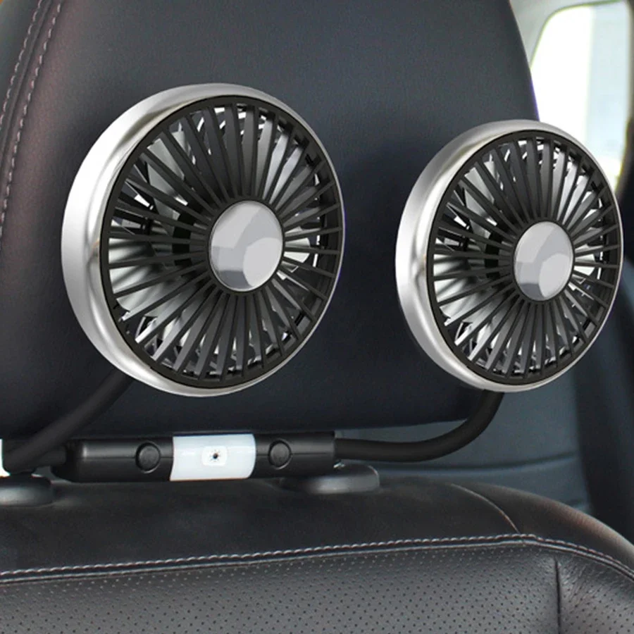 Powerful 360° 3 Speed Dual Heads Car Back Seat Headrest Independent Control 5V Mini Cooling Fan
Powerful 360° 3 Speed Dual Heads Car Back Seat Headrest Independent Control 5V Mini Cooling Fan