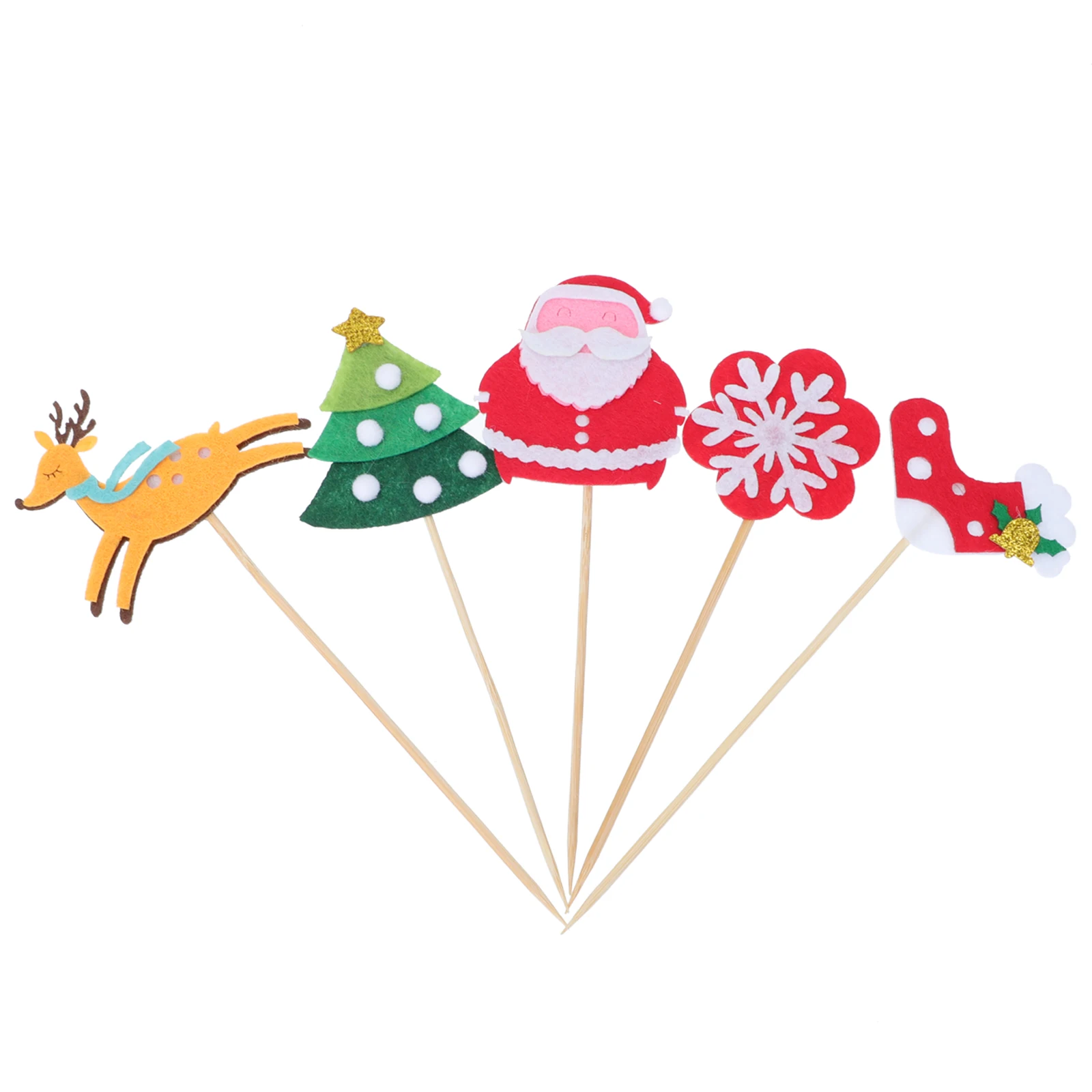 25 Pcs Topper Tree Christmas Dessert Decor Cake Topper Felt Picks for Dessert Insert nament Supplies Practical
25 Pcs Topper Tree Christmas Dessert Decor Cake Topper Felt Picks for Dessert Insert nament Supplies Practical