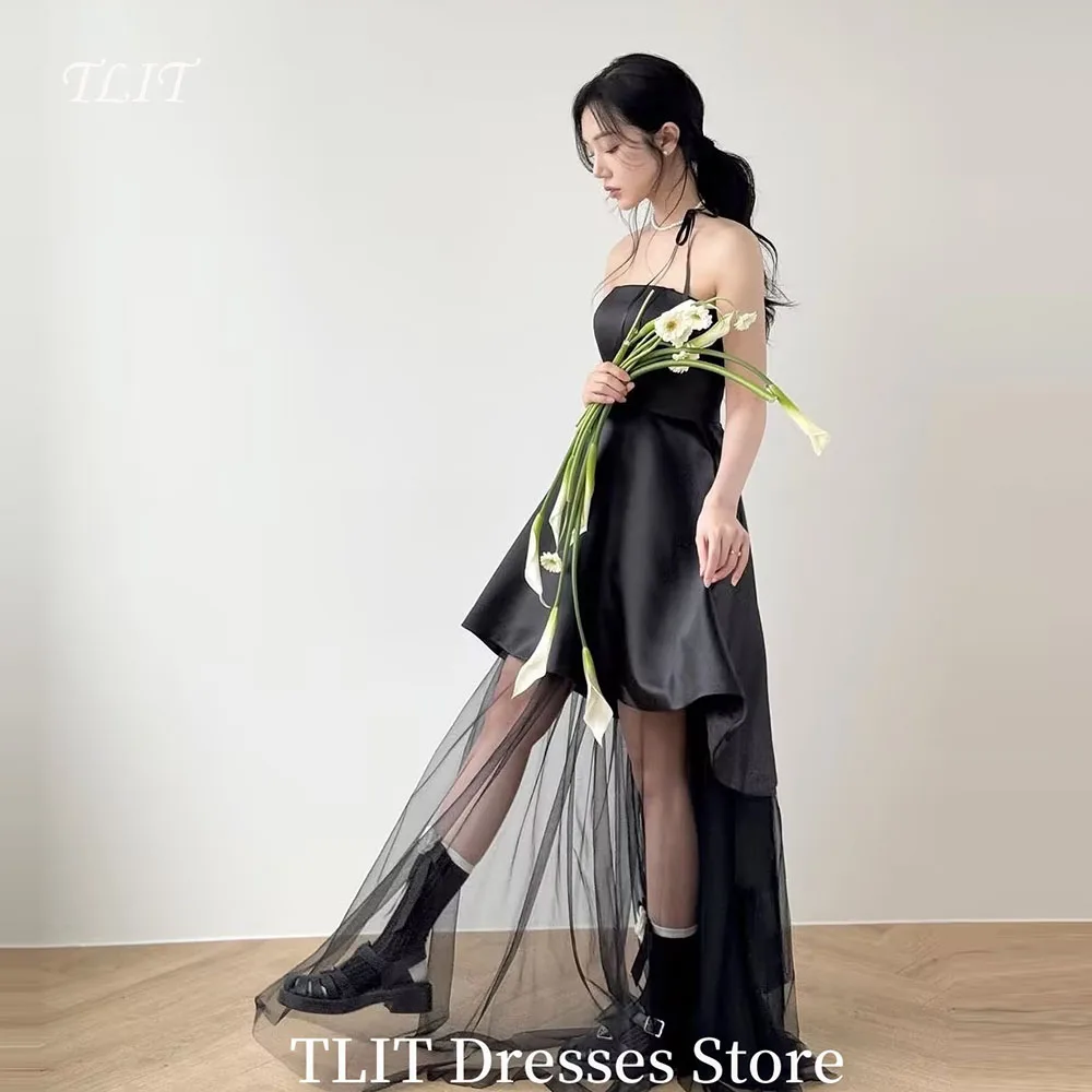 TLIT Mini Short Black Evening Party Dresses Korea Photo shoot Strapless Satin Garden Formal Gowns Mariage Corset Back Customized
TLIT Mini Short Black Evening Party Dresses Korea Photo shoot Strapless Satin Garden Formal Gowns Mariage Corset Back Customized