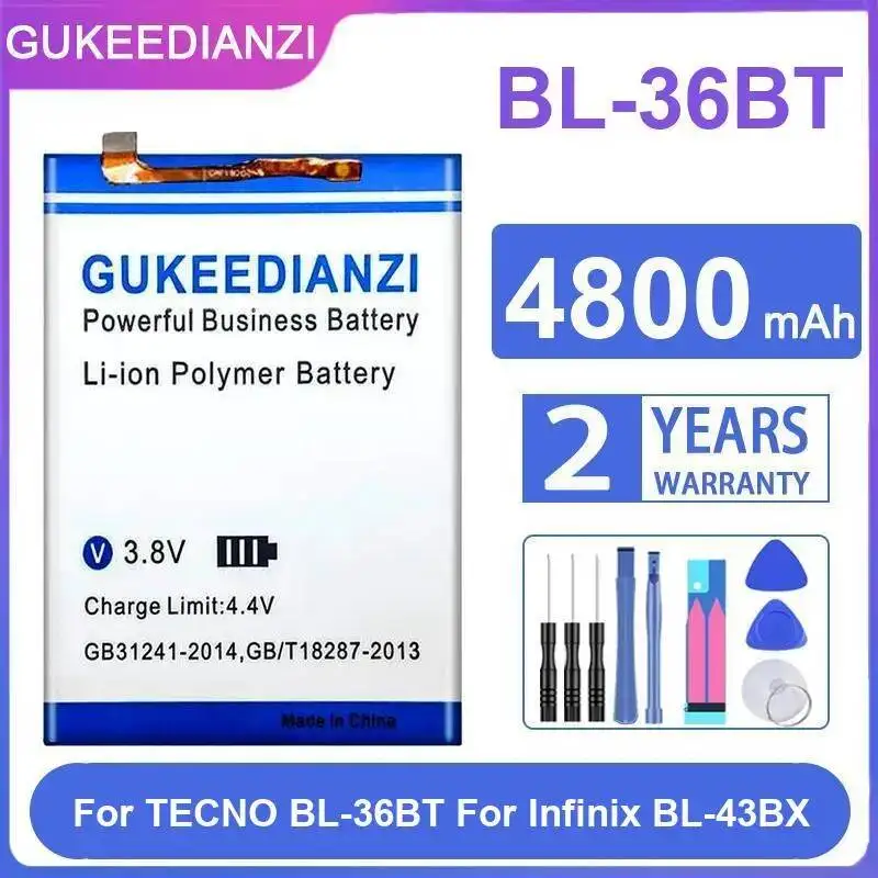 4800mAh High Performance For Infinix BL-43BX For Tecno BL-36BT Mobile Phone Battery Safe
4800mAh High Performance For Infinix BL-43BX For Tecno BL-36BT Mobile Phone Battery Safe
