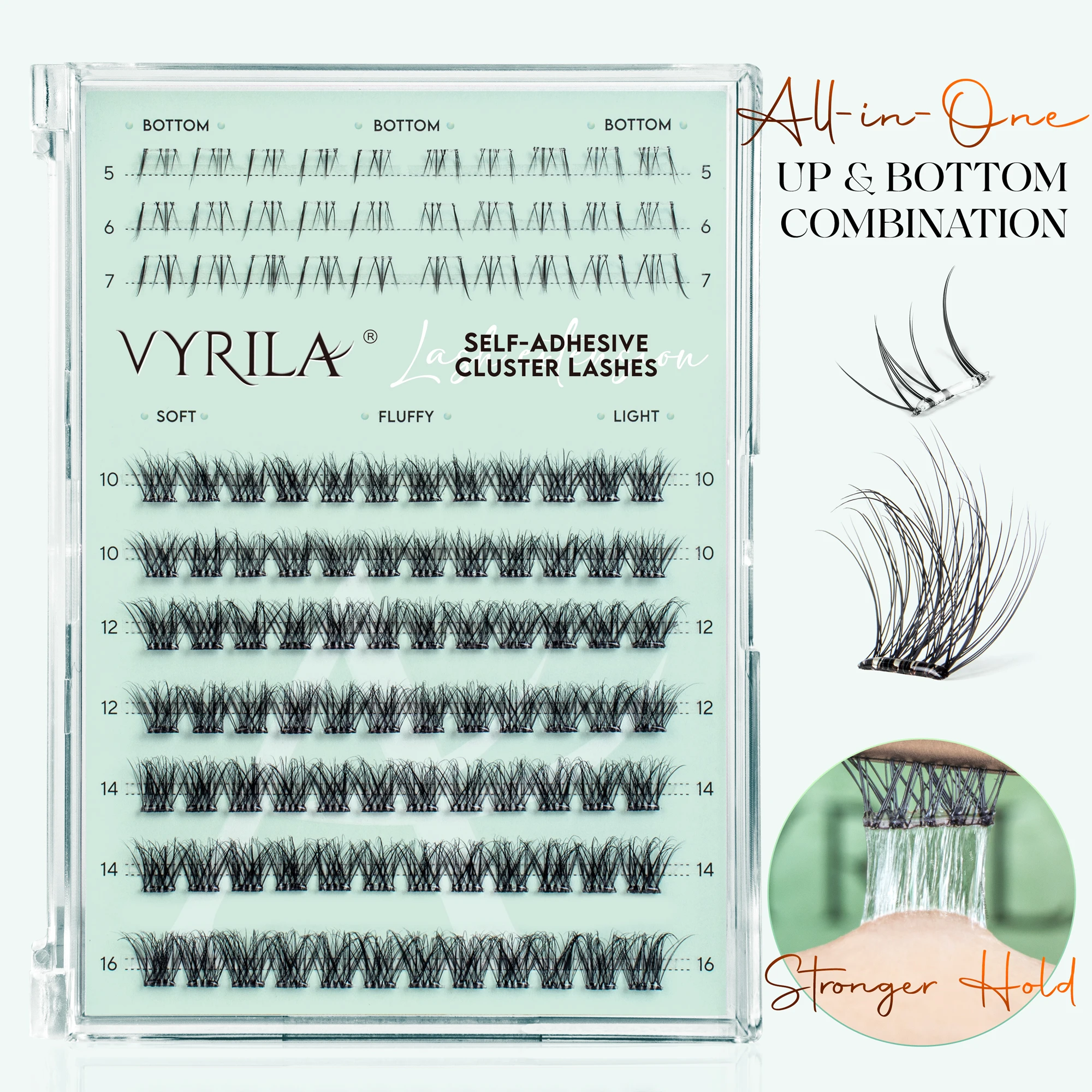 Накладные ресницы VYRILA: верхние и нижние пучки, самоклеящиеся, натуральные, без клея, с нижними пучками, без ленты, для быстрого нанесения
Накладные ресницы VYRILA: верхние и нижние пучки, самоклеящиеся, натуральные, без клея, с нижними пучками, без ленты, для быстрого нанесения
